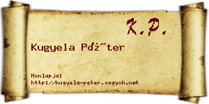 Kugyela Péter névjegykártya